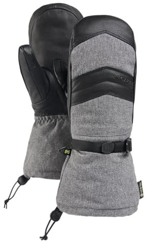 Burton Warmest Gore-TEX Ski- und Snowboard-Fäustlinge für Damen, Grau meliert, Größe XL