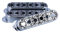 Guyker Lot de 3 housses de micro de guitare à bobine unique (espacement des pôles de 52 mm), ensemble d'anneaux de montage en cuivre pour micro, (PS004, chromé)