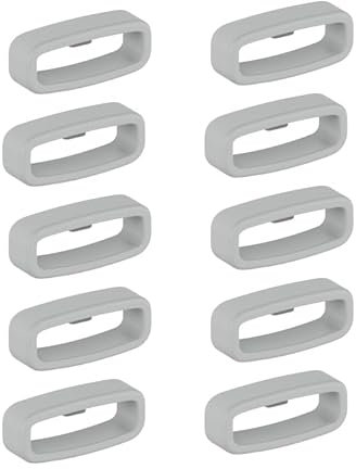 INF 10er-Pack Schlaufe für 20 mm breite Uhrenarmbänder, Ersatz-Uhrenarmbandschlaufen, Silikonschlaufe, Praktische Ersatzschlaufe