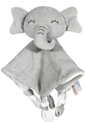 Bustlwor Schmusetuch Elefant, Schnuffeltuch 0+ Monaten Kuscheltuch für, Babys & Kleinkinder-Baby Kuscheltier, Für Babys Neugeboren Kleinkinder Jungen und Mädchen ab 0 Monaten, Elefant (Grau)