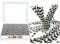 GILORRA Paper Straws, 300 Pack Paper Drinking Straws Bio-Degradable Drinking Paper Straws Wedding Party, Party Straws, Restaurant, Juice Drinking Straws (300 Pcs Black & White Stripe)