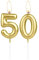 Sparkling Light Golden 50th Birthday Number Candle, Golden Number 50 Cake Candle, Birthday Cake Topper Cupcake Girl Boy, Wedding Anniversary Decoration