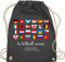 Shirtracer Turnbeutel Rucksack - WM Taschen - Im Fußball vereint - Deutschland EM 2024 Länder - Unisize - Dunkelgrau - deutschland-fanartikel fußball-em fanartikel europameisterschaft germany beutel