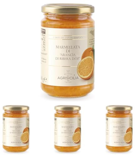 Agrisicilia Marmellata di Arancia di Ribera D.O.P. (Confezione da 4)