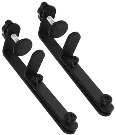 WATIIFUFU 2pcs Desktop Stand Pegboard Panel Support Bracket Table Pegboard Panel Bracket Pegboard Desk Fixing Clamp Pegboard Desk Fixing Accessories Table Pegboard Fixing Part Black Iron