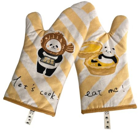 OFFSCH Ofenhandschuhe Hitzebeständig Wärmeisolierende Küchenhandschuhe Praktische Backhandschuhe Für Ofen Und Küche