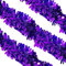 WedDecor 9cm Xmas Tinsel Garland for Xmas Tree Decorations, 6.5ft Thin Xmas Tinsel Garland for Indoor and Outdoor Party Xmas Hanging Chritstmas Decorations, Xmas Events, Party Supplies, Dark Purple