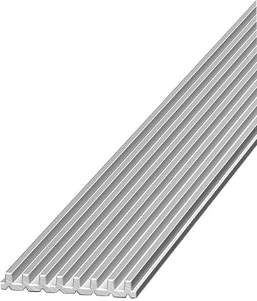 Treppenschutz aus Aluminium, für Zuhause, Schule, Kindergärten, Einkaufszentren, rutschfeste Stufenmatten, silberfarben, 40 mm breit, 15 Stück