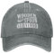 Women Men Cowboy Cap Wooden Spoon Survivor Dad Hat Adjustable Sports Cap Personalized Trucker Hat for Unisex Outdoor Cycling