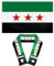 Flagge Syrien,Syrien-Flagge 90x150 cm,Syrisch Flaggenschal 135x14 cm,Doppelseitiger Syrischer Schal,Syrische Flagge,Syrischen Fahne,Syrischer Flag mit Messingösen,Wetterfeste Fahnen für Outdoor
