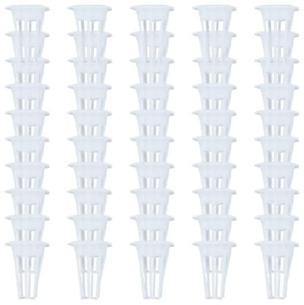 Fivetwofive Hydroponic Growing System Planting Baskets, Indoor Garden Seed Pod Baskets, Square Plant Growing Containers