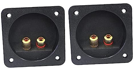 POPETPOP 2Stücke Lautsprecher Terminal Cup Zubehör Für Lautsprecher Quadratische Kabelbox Für Audioverbindungen Für Heimkino Musikanlagen