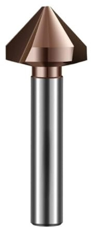 3 Flutes Tungsten Steel Carbide Countersink Drill Bit, 90 Degrees Chamfer Chamfering Tool 1pc(30.0mm)