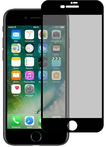BTH - Panzerglas für Apple iPhone SE (2020) - Schutzfolie - Privacy Anti-Spähen - Gehärtetes Glas 9H Displayschutzfolie - Case Friendly