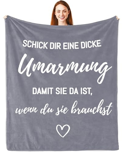 Aellowet Geschenke für Männer und Frauen, Kondolenz Geschenke, große Umarmungs Decke, Mutmacher Geschenk, EIN Motivierendes Geschenk für Beste Freundin Schwester Kollegin