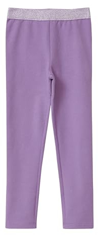 s.Oliver Sweat-Leggings mit Glitzerbund lila 140