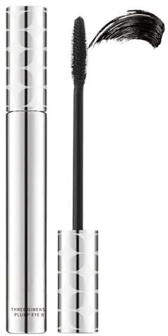 Mascara Wasserfest Schwarz, 5D Wimperntusche für Vollere Wimpern Volumen Länge, Wischfest & Nicht Verklumpend Mascara, Langlebig Wimperntusche Lange Wimpern, Dauert Den Ganzen Tag, False Lashes Effect