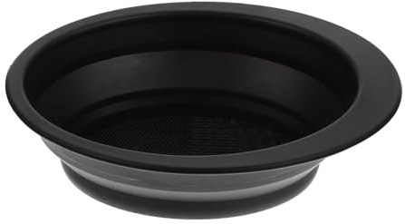 Hohopeti Cosmetic Brush Cleaning Bowl with Silicone Scrubbing Pad, Black Makeup Brush Cleaner for Beauty Tools, Makeup Sponge Rinsing Washer Suitable for Professional and Home Use