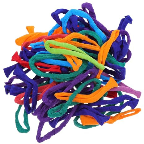 HOMOCONO 288 Stück Elastische Webrahmen Schlaufen aus Polyacrylfaser zum Weben von Topflappen mit Nachfüllpack für Küche und Party Handwerkliche Bastelfähigkeiten Fördern