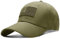 Sporty Baseballcap U.S.A. Flag Fahne USA Vintage Style Used Washed Look Retro Amerika Kappe Mütze Cap Schirmmütze Basecap (Army Green)