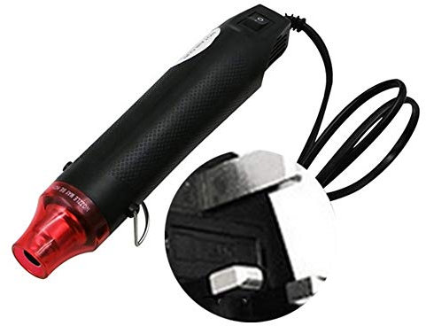 Handheld Hot Air Gun, 300W Portable Mini Embossing Heat Gun, Hand Hold Heat Tools for DIY Craft, Rubber Stamp, Shrinking Wrapping and Drying Paint Tools (UK, Black)