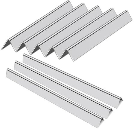 Zemibi Edelstahl Grill Heizplatte Zeltschild Brennerabdeckung Hitzeabdeckung Flame Tamer Ersatzteile für Weber Summit 600 Series BBQ Reparatursets für Weber 7421001 7321001 1752001 Gasgrill