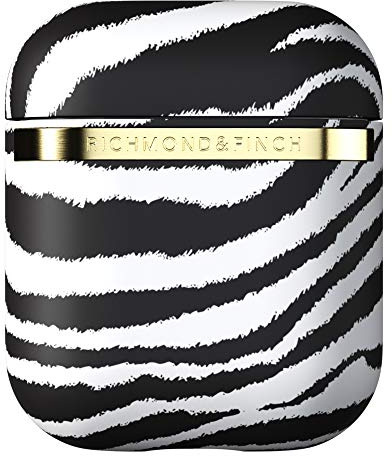 RICHMOND & FINCH AirPods Hülle, Zebra Schutzhülle Kompatibles Kabelloses Bluetooth Ladegerät, wasserdicht, stoßfest, Kratzfeste Schutzhülle für Airpods