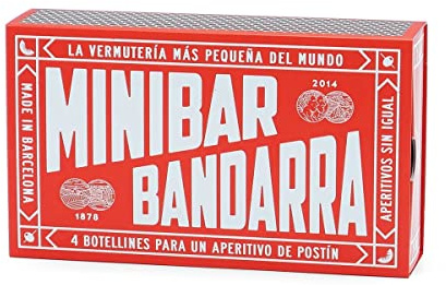 El Bandarra Minibar | Miniatur Flaschen von El Bandarra's charakteristischem Aperitif | Perfekt für Vermouth und Aperitif Liebhaber | Geschenkset | 4 x 100ml