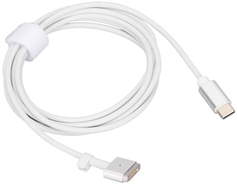 ciciglow Câble USB C vers T Magnétique, Type C vers Câble de Charge Magnétique de Type T Type C Mâle vers pour 2 65W PD Câble de Charge Rapide en PVC pour Tablette OS, Café