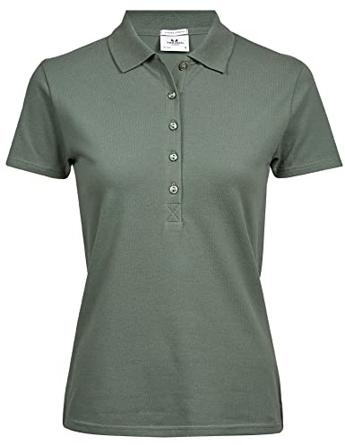 Tee Jays Womens/Ladies Luxury Stretch Short Sleeve Polo Shirt (2XL) (Leaf Green)