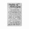FALOGI 6th Wedding Anniversary Card Gifts for Wife, Happy 6 Year Anniversary Card, Metal Engraved Wallet Card