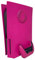 Wedorat PS5 Plate Cover Case Faceplate Cooling Version Skin for P5 Disc Edition Upgraded Turbo Vents Replacement Side Plate Hard Shockproof ABS Anti-Scratch Nova Pink