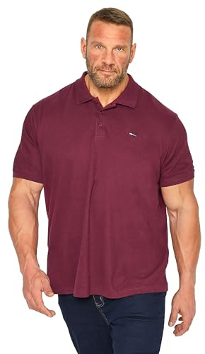 BadRhino Big & Tall Windsor Red Core Polo Shirt - Men's - Plus Size Curve