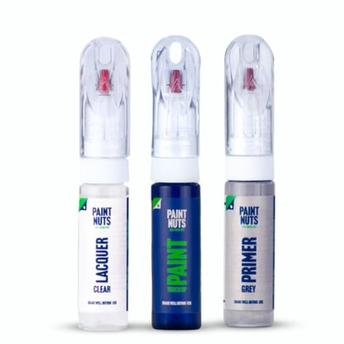 PaintNuts Touch Up Paint suitable for Polestar Space (717) 2-in-1 High-Precision Touch Up Pen, Clear Lacquer & Primer Bundle