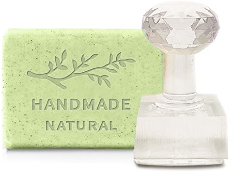 craspire Zweig Handgemachte Naturseifenform Stempel DIY Acrylstempel Seifenpflanze Prägestempel Seifenkapitel Prägestempel Für Handgemachte Seife Kekse Ton Keramik DIY Geschenk