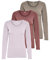 ONLY Damen Onllive Love LS O-Neck TOP 3-Pack, Walnut/Rose Brown/Lavender Fog, S