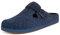 Gaatpot Pantofole Invernali da Uomo,Zoccoli in Feltro per Indoor Outdoor,Blue A,46