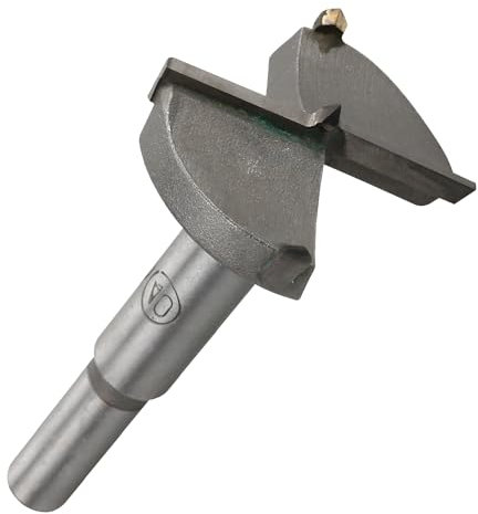 Rumyve 40mm Forstner Drill Bit - Precision Woodworking Tungsten Carbide Wood Hole Saw Drilling Boring Cutter in Grey with Storage Box