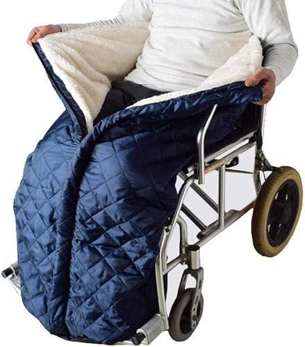 QMZDXH Rollstuhlbezug für Erwachsene, Rollstuhl Fußsack Winter, Rollstuhl zubehör, thermodecke Outdoor, fußsack Erwachsene, für ältere Patienten und behinderte Beine, Unterkörper warm