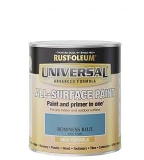 Rust-Oleum Universal All Surface Brush on Paint - Satin - Bowness Blue - 250ml