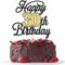 Xsstarmi 1 Pack Happy 30th Birthday Cake Topper Glitter 30 Fabulous Cake Pick Hello 30 Cheers to 30 Years Cake Decorations for Happy 30th Birthday Anniversary Party Supplies Black Gold