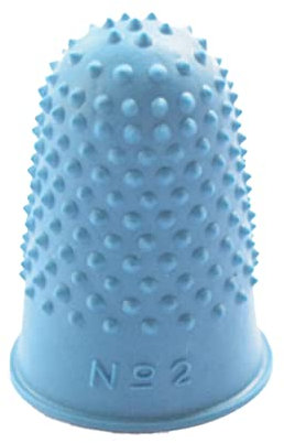 kesurpae Fingerspitzen Abdeckungen Anti Fingerabdruck Schutz Hitzebeständiges Anti Rutsch Kit Handschuhe Schutzhülle für das Umblättern von Gaming Seiten, Blau, XS