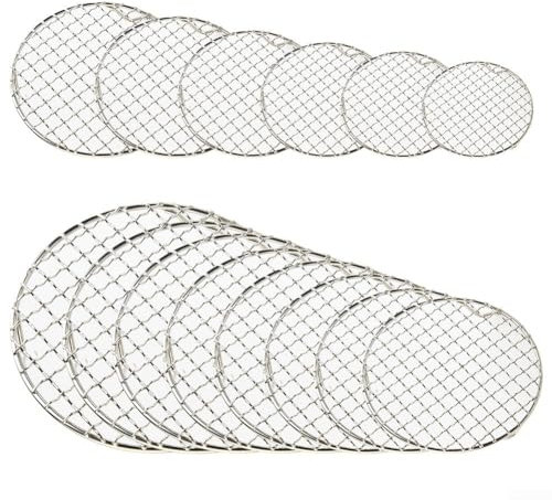 201 - Rejilla de alambre de acero inoxidable para horno, para pasteles, pasteles, galletas y pizza (28 cm)