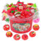 LAWOHO 300ml Apple Slime con argilla, kit di slime rosso trasparente con 9 confezioni di componenti aggiuntivi per slime, kit di slime natalizio per regali di compleanno, Halloween, Natale, Pasqua