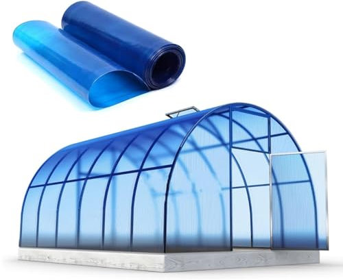 QINGYAN Polycarbonatplatten, Regenfeste Isolierung Aus Sunshine Board, Transparente Gewächshausdachplatten, Ersatz-Pergola-Markise, Leicht Zu Schneidende Biegung(1.2 * 5m)