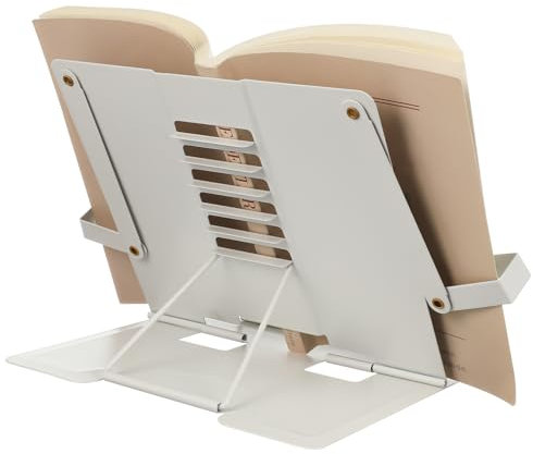 Lurrose Buchständer Zum Lesen Verstellbar Rutschfest Für Bücher Tablets Notizbücher Tragbar Buchzubehör Für Schreibtisch Oder Reise