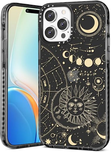Kokaade for iPhone 12 Pro Max Case for Women Girls - Cute Kawaii Sun Moon Design Fashion Phone Cover Girly TPU Funda for iPhone 12 Promax