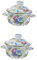 Gatuida 2 Pezzi mini vaso smaltato stufetta heater grill induzione pentola cucine pentole a induzione cuocere a lento mq pentole con manico piccole pentole per cucinare smalto