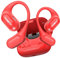 Open Ear Kopfhörer Bluetooth 5.4, kopfhörer kabellos bluetooth mit Mikrofon, 48Std Spielzeit ohrhörer bluetooth, Fester Halt, HiFi-Sound, Klare Anrufe, IPX7 Sport kopfhörer für Workout/Laufen, Rot
