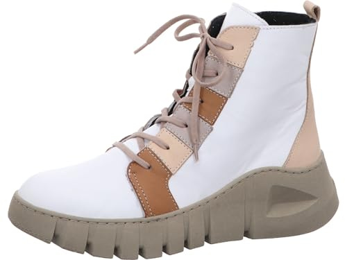 Gemini Damen Stiefelette aus Leder mit Plateau und Keilabsatz 033317-02